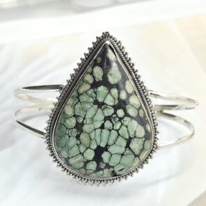 Hubei Turquoise 925 Sterling Silver Bracelet (RS32-160)