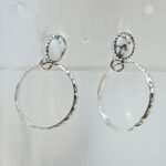 Wild Horse Jasper 925 Sterling Silver Hoop Earrings (REXT137-8)