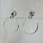 Wild Horse Jasper 925 Sterling Silver Hoop Earrings (REXT137-5)