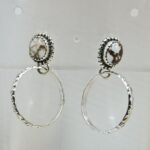 Wild Horse Jasper 925 Sterling Silver Hoop Earring (REXT136-11)