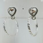 Wild Horse Jasper 925 Sterling Silver Hoop Earring (REXT136-9)