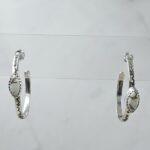 Wild Horse Jasper 925 Sterling Silver Hoop Earring (REXT136-26)
