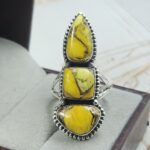 Honey Dahlia Size US 9 925 Sterling Silver Ring (RS71-160)