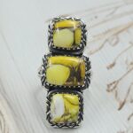 Honey Dahlia Size US 9 925 Sterling Silver Ring (RS71-162)