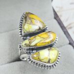Honey Dahlia Size US 7 925 Sterling Silver Ring (RS71-149)
