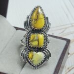 Honey Dahlia Size US 8 925 Sterling Silver Ring (RS71-155)