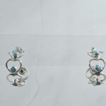 Kingman Turquoise 925 Sterling Silver Hoop Earring (REXT135-5)