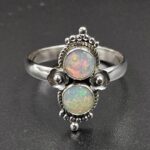 Faceted Opal 925 Sterling Silver Ring (REXT134-1)