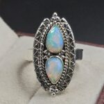 Faceted Opal 925 Sterling Silver Ring (REXT134-9)