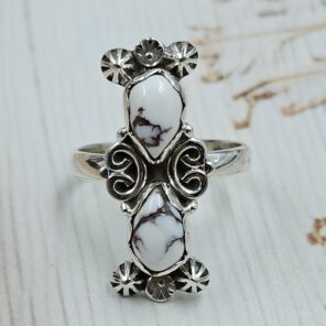 Wild Horse Jasper 925 Sterling Silver Ring (REXT143-6)