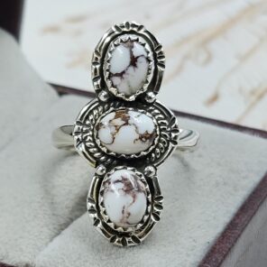 Wild Horse Jasper 925 Sterling Silver Ring (REXT142-44)