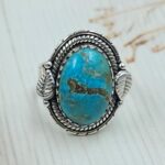 Persian Turquoise Size US 6 925 Sterling Silver Ring (RS69-120)