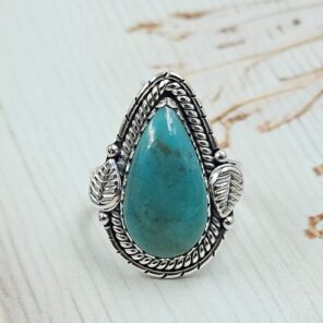 Persian Turquoise Size US 6 925 Sterling Silver Ring (RS69-71)