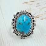 Persian Turquoise Size US 7 925 Sterling Silver Ring (RS69-138)