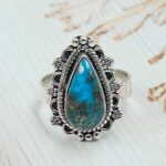 Persian Turquoise Size US 7 925 Sterling Silver Ring (RS69-143)