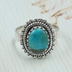 Persian Turquoise Size US 6 925 Sterling Silver Ring (RS69-142)