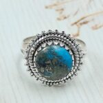 Persian Turquoise Size US 7 925 Sterling Silver Ring (RS69-82)