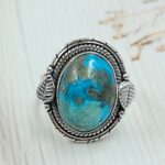 Persian Turquoise Size US 7 925 Sterling Silver Ring (RS69-66)