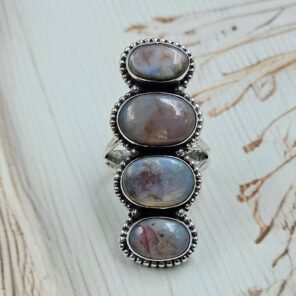 Australian Opal Size US 8 925 Sterling Silver Ring (RS5-71)