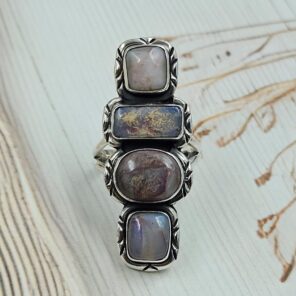 Australian Opal Size US 9 925 Sterling Silver Ring (RS5-73)