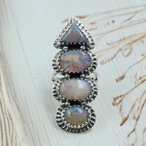 Australian Opal Size US 7 925 Sterling Silver Ring (RS5-70)