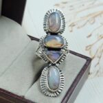 Australian Opal Size US 8 925 Sterling Silver Ring (RS5-60)