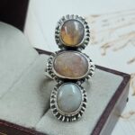 Australian Opal Size US 8 925 Sterling Silver Ring (RS5-106)