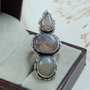 Australian Opal Size US 7 925 Sterling Silver Ring (RS5-89)
