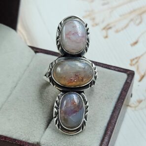 Australian Opal Size US 8 925 Sterling Silver Ring (RS5-104)