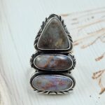 Australian Opal Size US 9 925 Sterling Silver Ring (RS5-109)