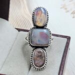Australian Opal Size US 9 925 Sterling Silver Ring (RS5-97)