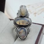 Australian Opal Size US 8 925 Sterling Silver Ring (RS5-101)