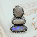 Australian Opal Size US 8 925 Sterling Silver Ring (RS5-113)