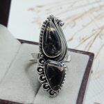 White Buffalo Turquoise Size US 9 925 Sterling Silver Ring (REXT51-185)