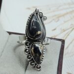 White Buffalo Turquoise Size US 11 925 Sterling Silver Ring (REXT51-188)
