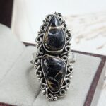 White Buffalo Turquoise Size US 9 925 Sterling Silver Ring (REXT51-184)