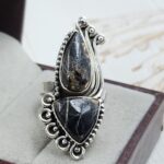White Buffalo Turquoise Size US 7 925 Sterling Silver Ring (REXT51-173)