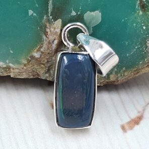 Black Opal 0.75" 925 Sterling Silver Pendant (RS29-356)