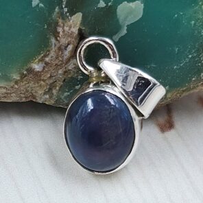 Black Opal 0.6" 925 Sterling Silver Pendant (RS29-358)