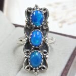Paraiba Ethiopian Opal 925 Size US 10 Sterling Silver Ring (RS17-660)