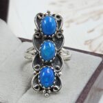 Paraiba Ethiopian Opal 925 Size US 9 Sterling Silver Ring (RS17-653)
