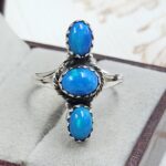 Paraiba Ethiopian Opal 925 Size US 10 Sterling Silver Ring (RS17-663)