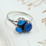 Paraiba Ethiopian Opal 925 Size US 10 Sterling Silver Ring (RS17-669)