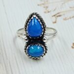Paraiba Ethiopian Opal 925 Size US 9 Sterling Silver Ring (RS17-646)