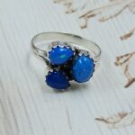 Paraiba Ethiopian Opal 925 Size US 9 Sterling Silver Ring (RS17-651)