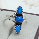 Paraiba Ethiopian Opal 925 Size US 9 Sterling Silver Ring (RS17-652)
