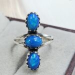 Paraiba Ethiopian Opal 925 Size US 9 Sterling Silver Ring (RS17-650)