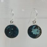 Tibetan Turquoise 1.25" 925 Sterling Silver Earring (REXT58-63)