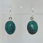 Tibetan Turquoise 1.25" 925 Sterling Silver Earring (REXT58-74)