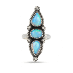 Ethiopian Opal 925 Sterling Silver Ring (REXT143-1)